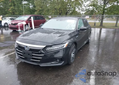 2021 Honda Accord Hybrid Touring из США, поврежденный, VIN 1HGCV3F9XMA013300